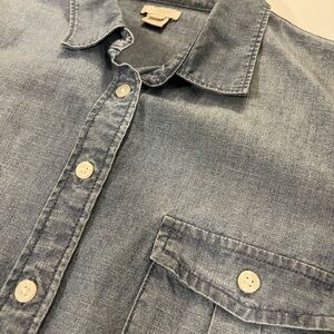 J Crew Light Blue Denim Shirt, Medium